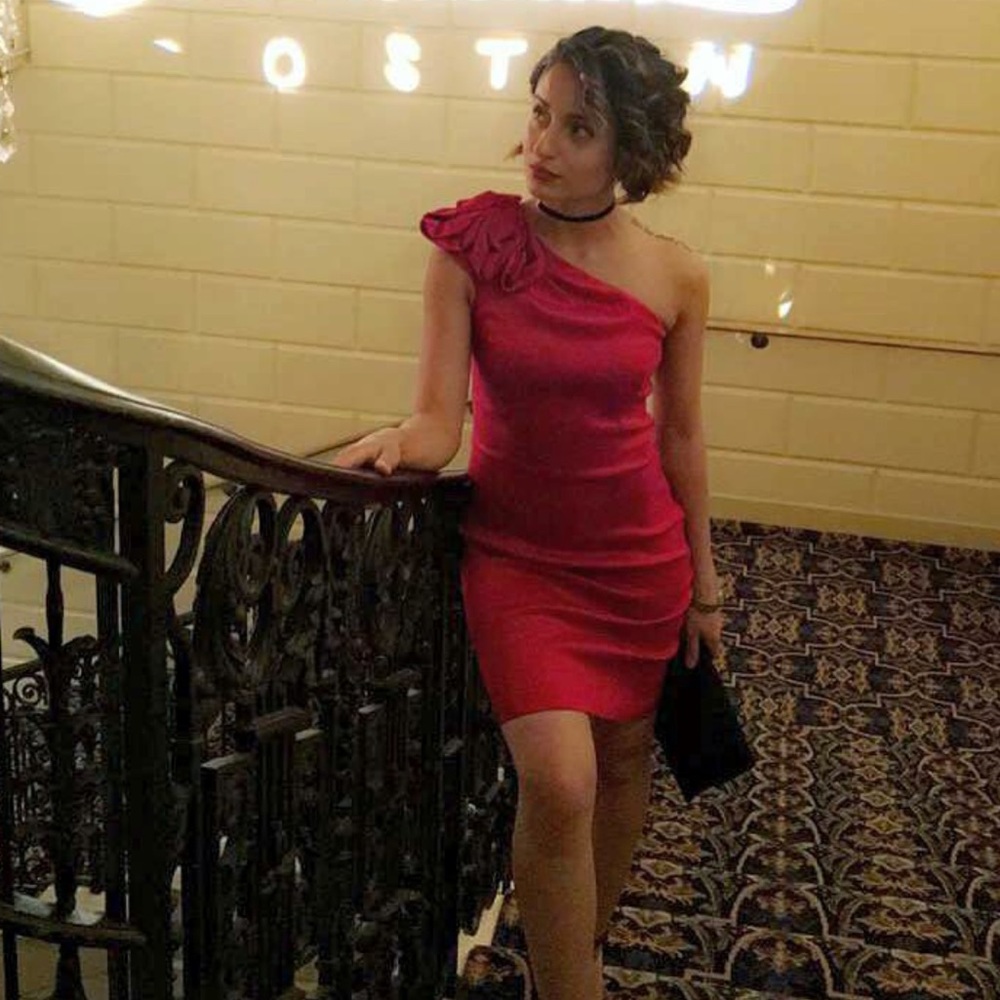 Red Mini Prom/Cocktail Dress - Picture 2 of 5
